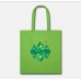 Mountains Polygon Lime Green Tote Bag